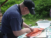 Chef Tom Butterflying Salmon